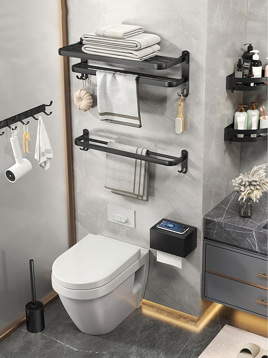 6PCs Wall Mounted BathRoom Set-SA2408-143 Bathroom Accessory Sets Apricot