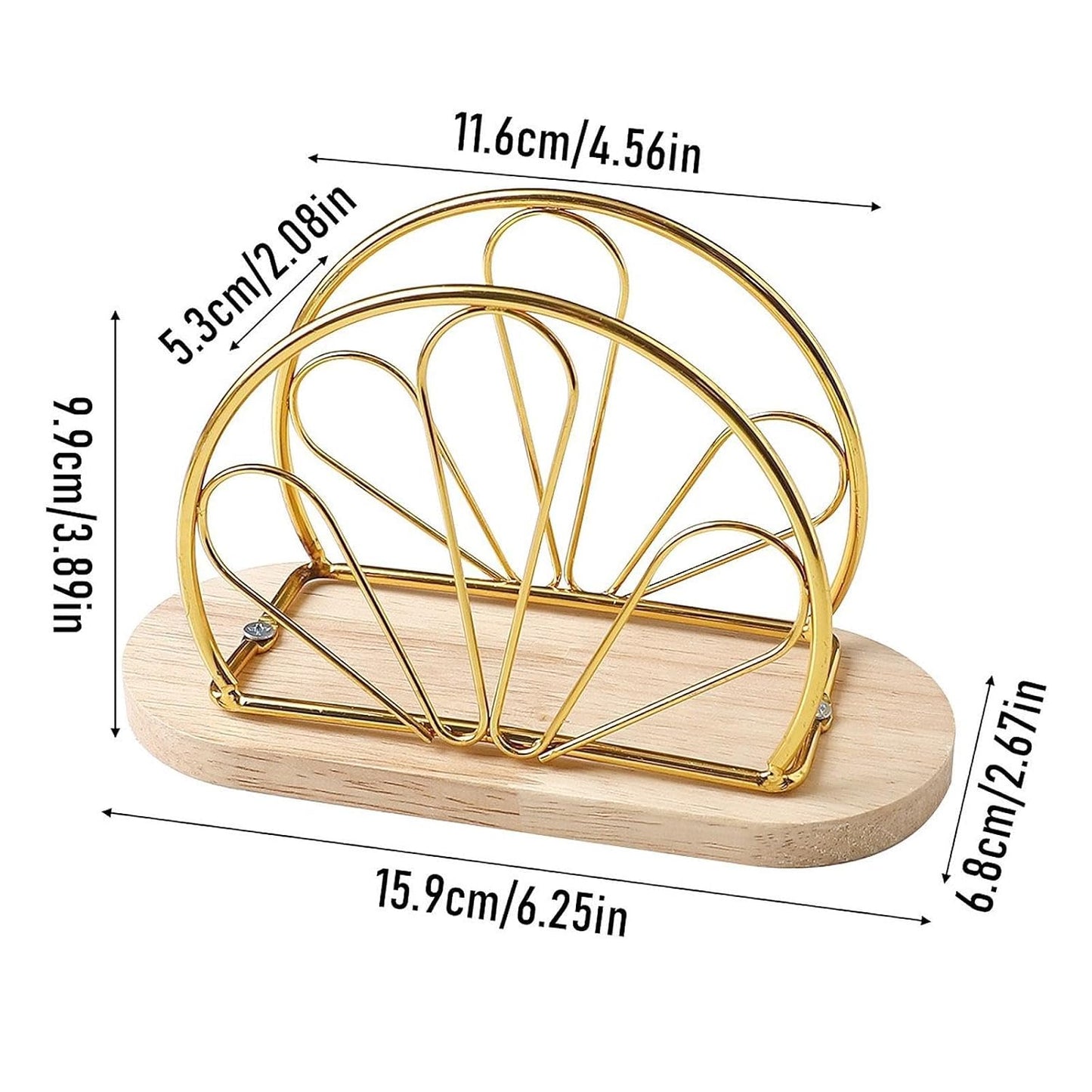 Metallic Napkins & Tissue Holder-Flowers(SA2408-132) Tissue Box Apricot