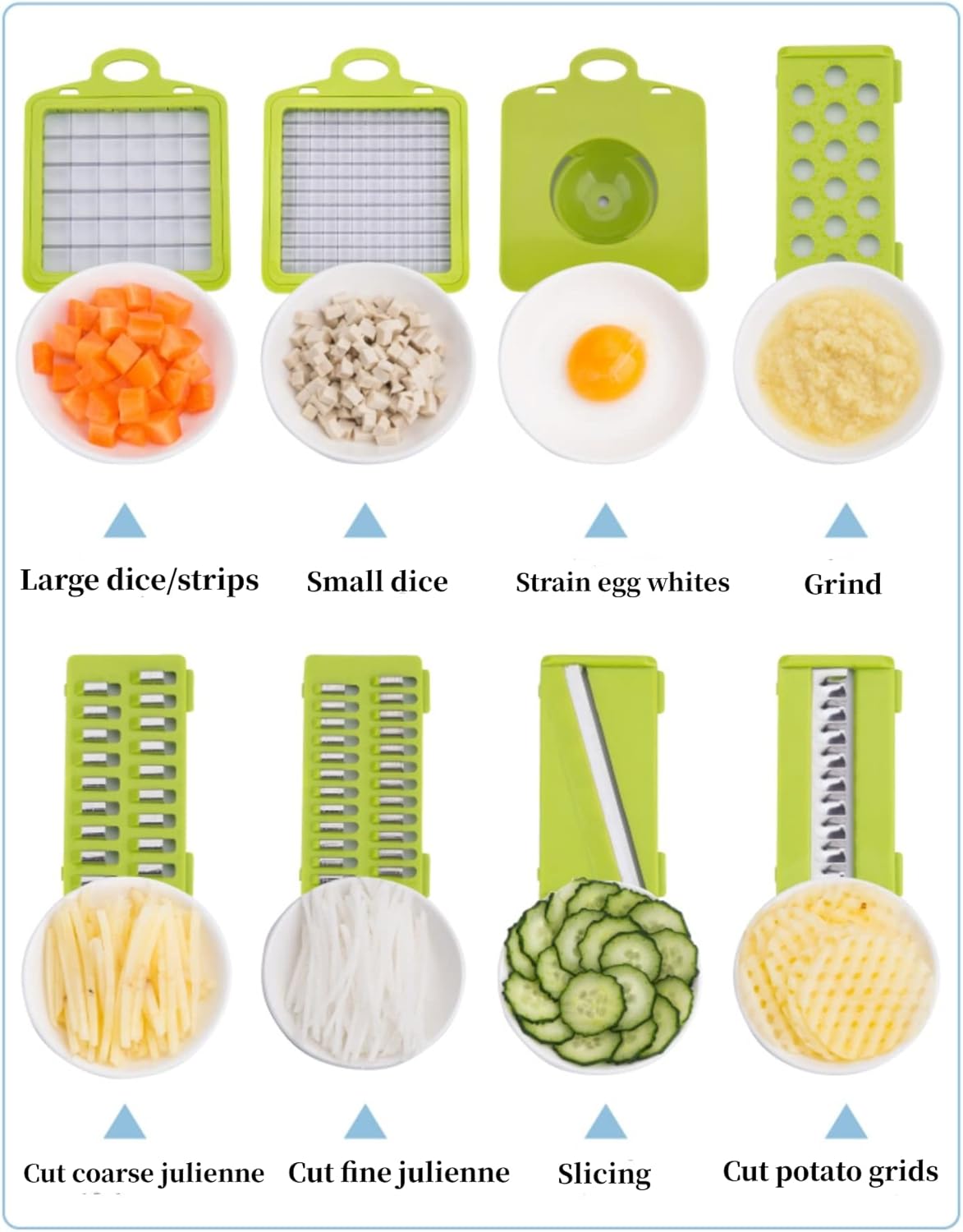 14PCs Multi-functional Food Chopper with Large Container-SA2411-48 Spice and sugar Jar Apricot