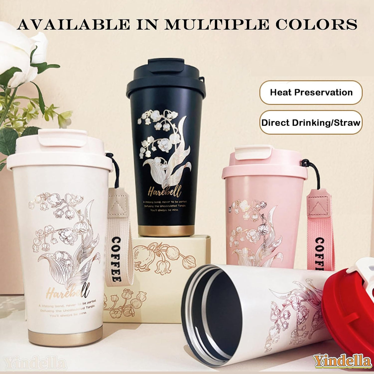 Stainless Steel Coffee Mug (SA2510-080) Tumbler Apricot