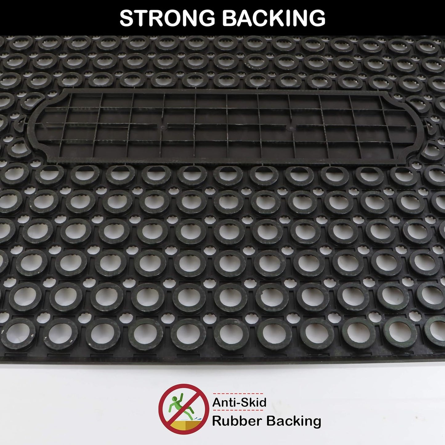 Outdoor Indoor Antislip Door Mat-SA2553-07(Sliver) Door Mats Apricot