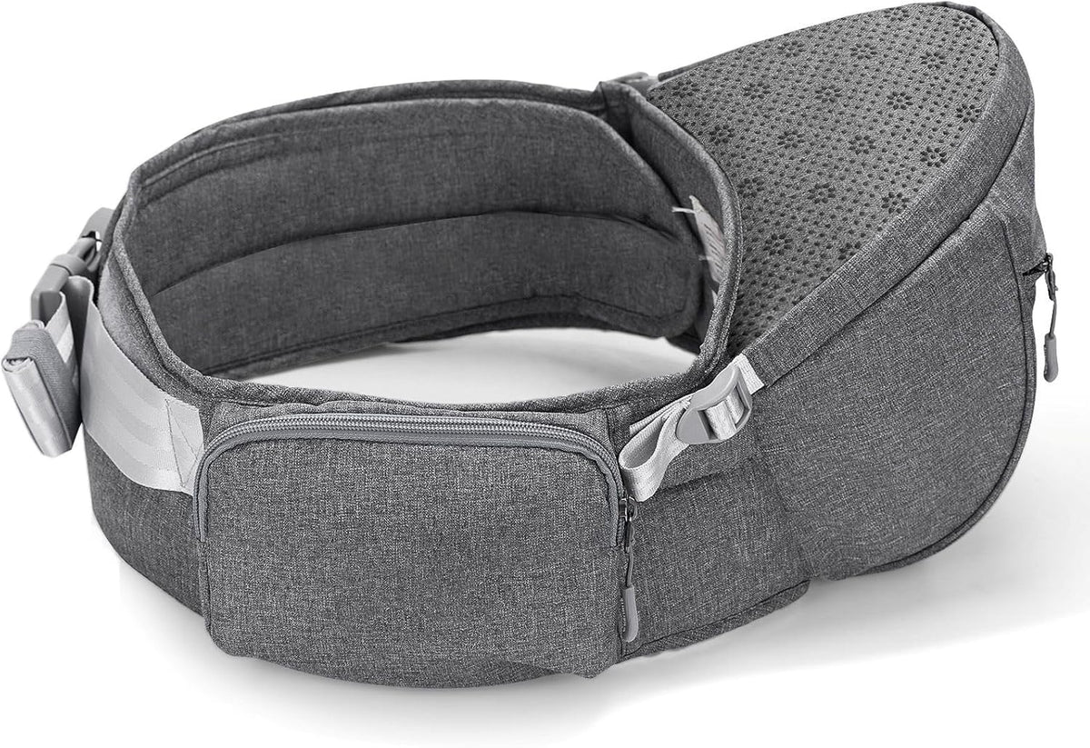 Baby Hip Seat With Adjustable Belt and Pocket-SA2408-182(Grey) Blankets Apricot