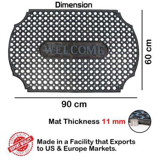 Outdoor Indoor Antislip Door Mat-SA2553-07(Blue) Door Mats Apricot