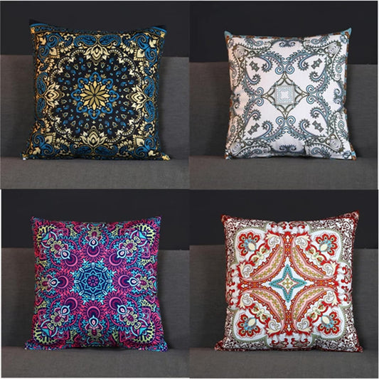 9 PCs Digital Printed Cushions Assorted-SA21-25 cushions Apricot