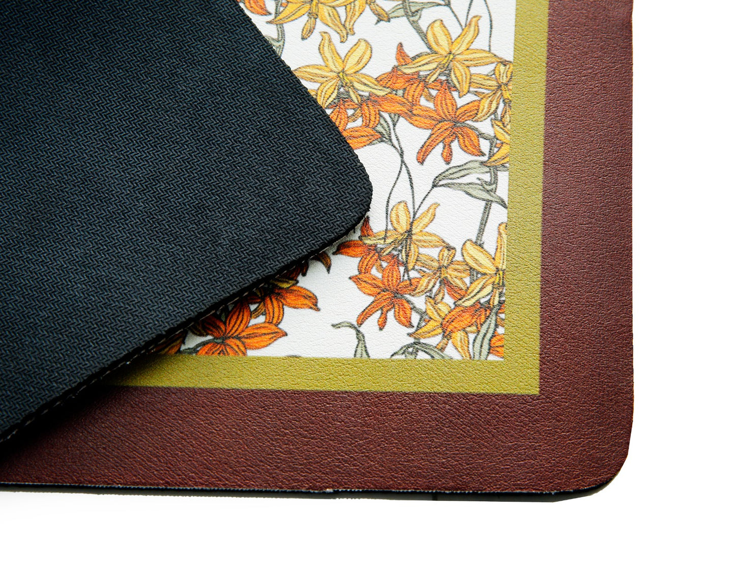 Anti Slip Dish Drying Mat-5760Ethnic Flower Rugs Apricot