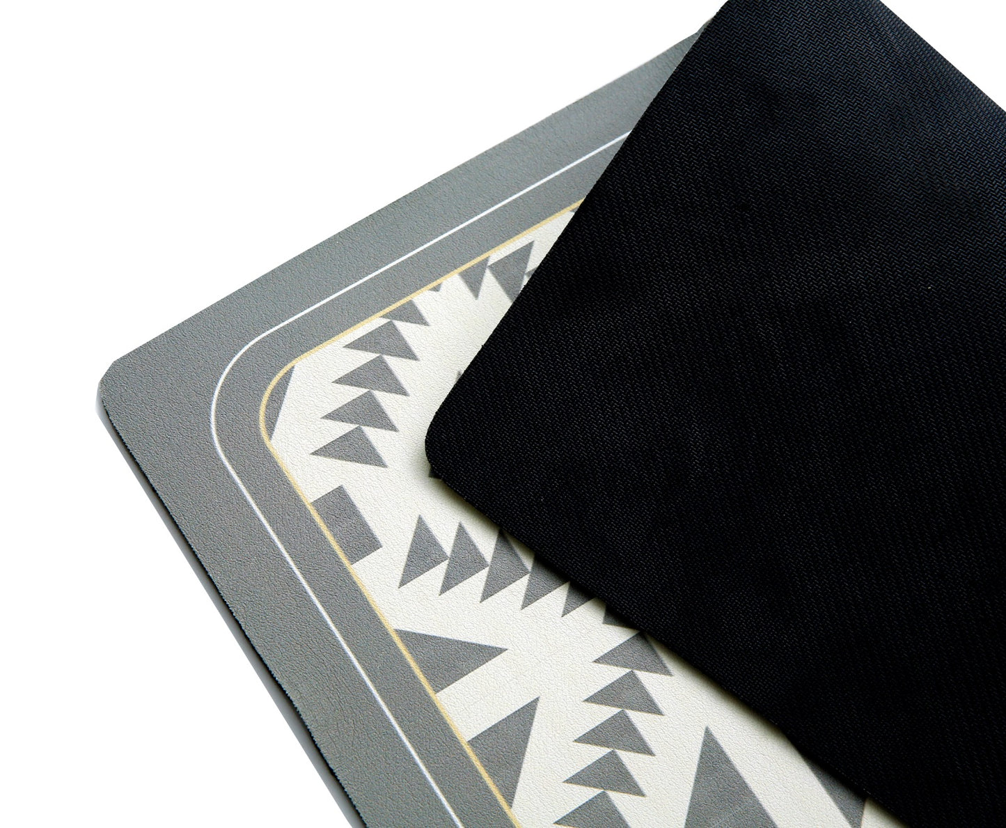 Anti Slip Dish Drying Mat-Grey Geometric(5950) Rugs Apricot