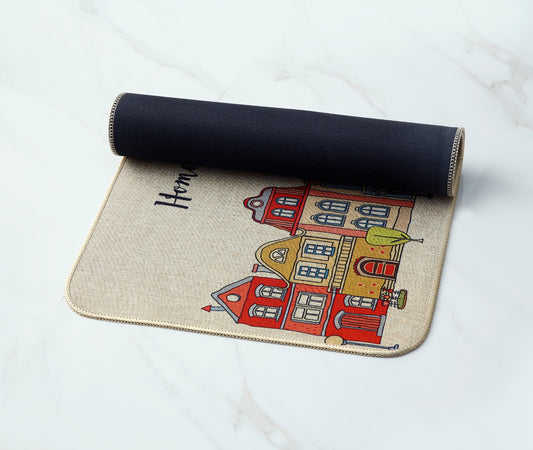 Anti-Slip Door Mat(311)-5410Home Sweet Home Door Mats Apricot