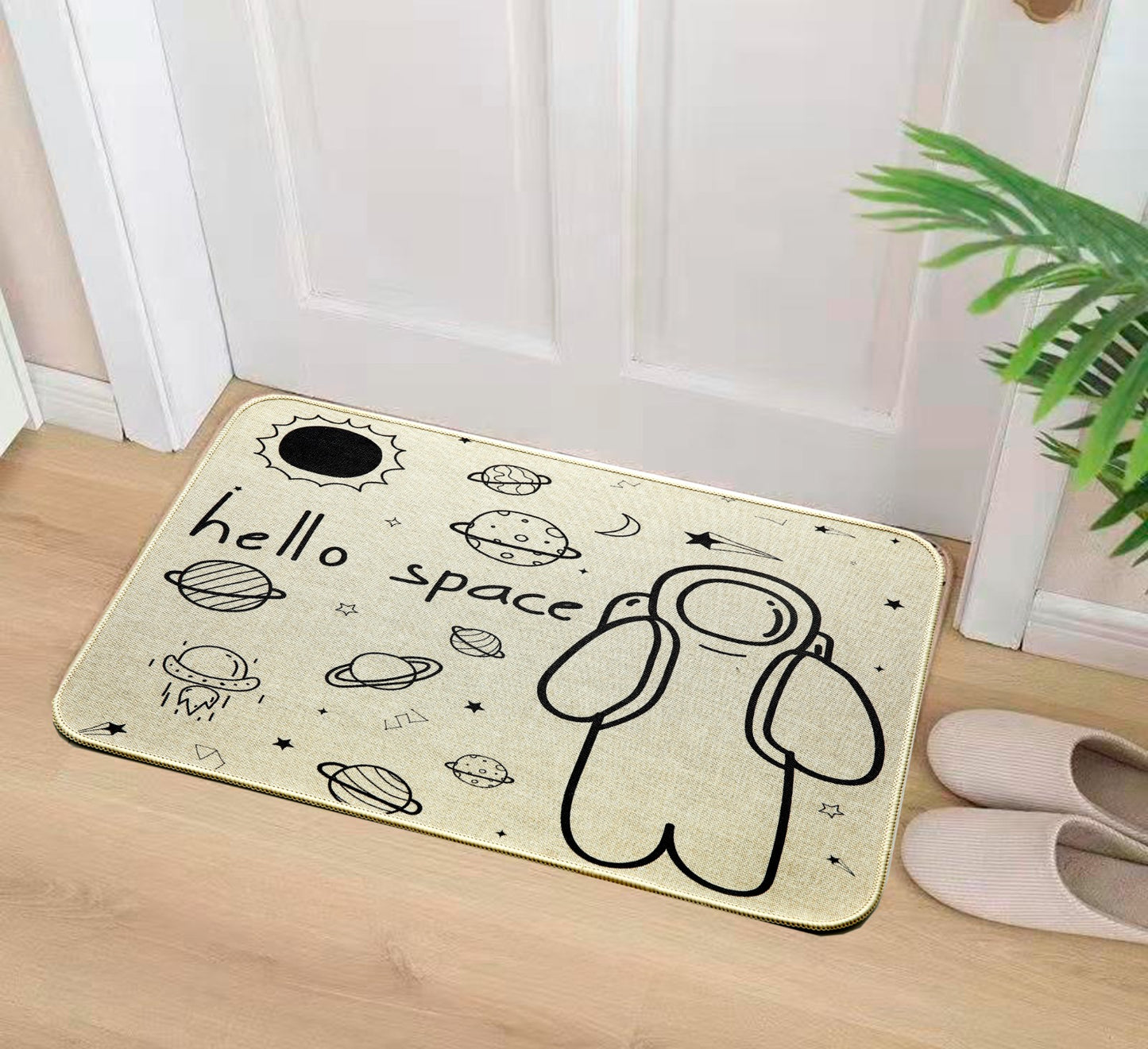 Anti-Slip Door Mat(311)-Robot Door Mats Apricot