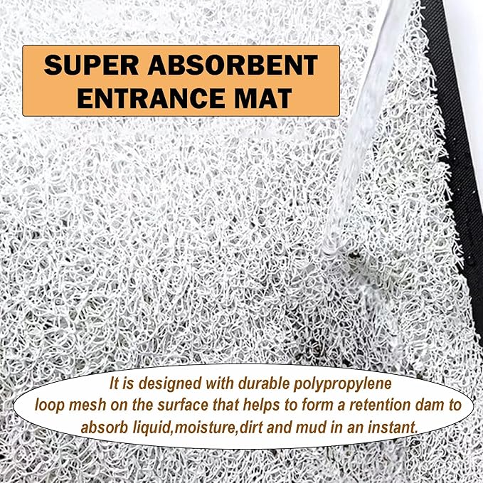 Anti-Slip Door Mat-(5841)Chess Home(SA2553-3) Door Mats Apricot