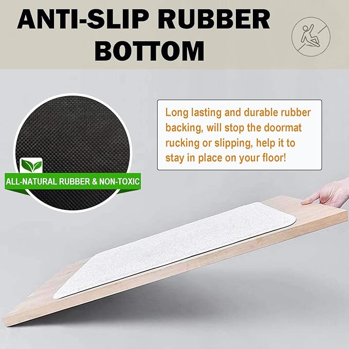 Anti-Slip Door Mat-(5841)Chess Home(SA2553-3) Door Mats Apricot