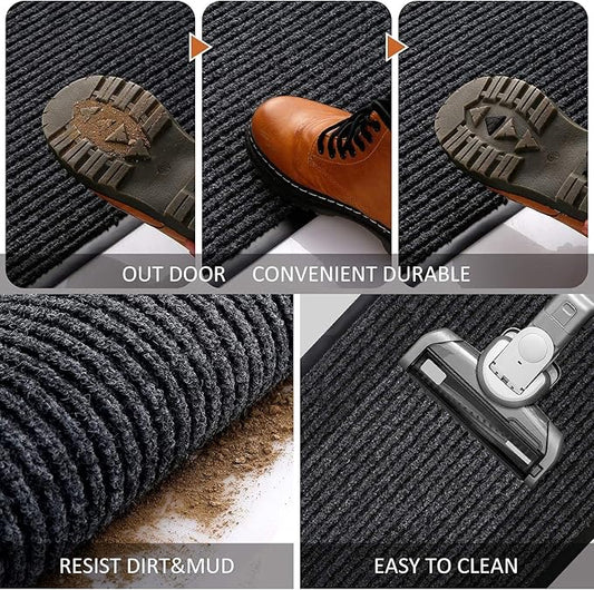 Anti-Slip Door Mat Stripes 5938 (SA2405-169) Door Mats Apricot