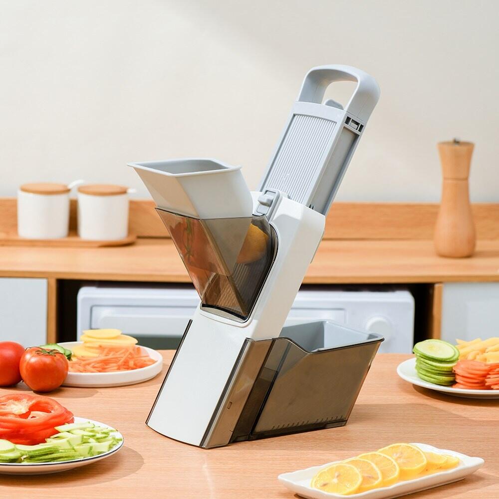 4-in-1 Multi-Function Manual Vegetable Chopper (SA2510-008) Spice and sugar Jar Apricot