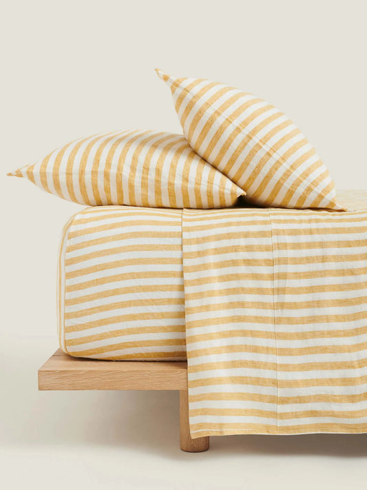 Fitted Bed Sheet-FT0011 Fitted Sheets Apricot