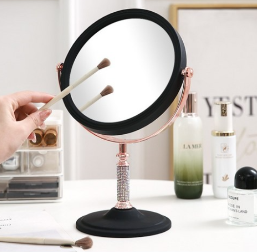 Double-sided Rotatable Large Desktop Mirror-SA2408-155 Mirror Apricot