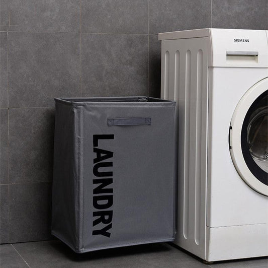 Cart Laundry Basket with Wheel-Grey(5394)  Apricot