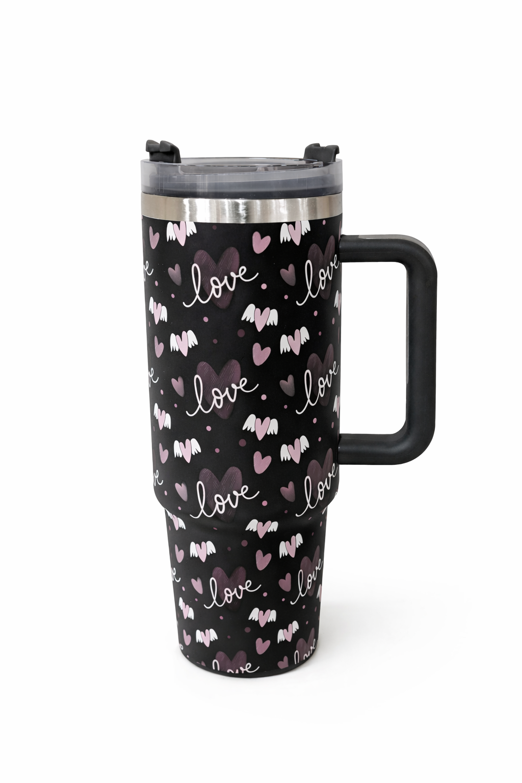 Stanley Quencher H2.0 FlowState™ Tumbler 40 OZ-1200ML-LOVE(BLACK) Tumbler Apricot