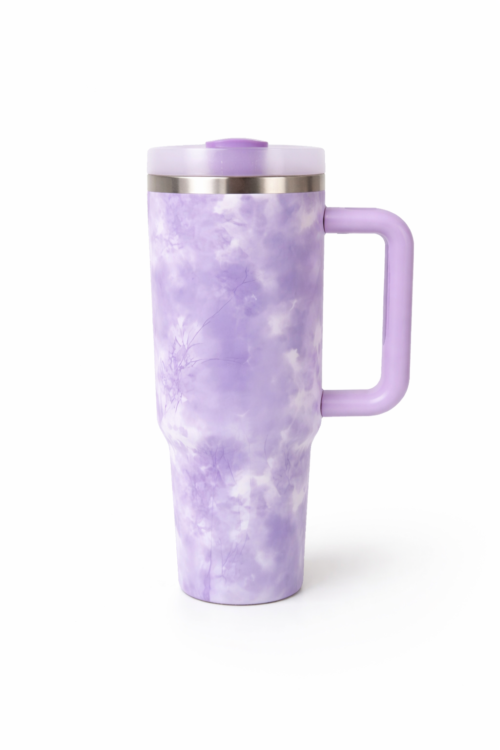 Stanley Quencher H2.0 FlowState™ Tumbler 40 OZ-1200ML-Marble Pattern(Lilac) Tumbler Apricot