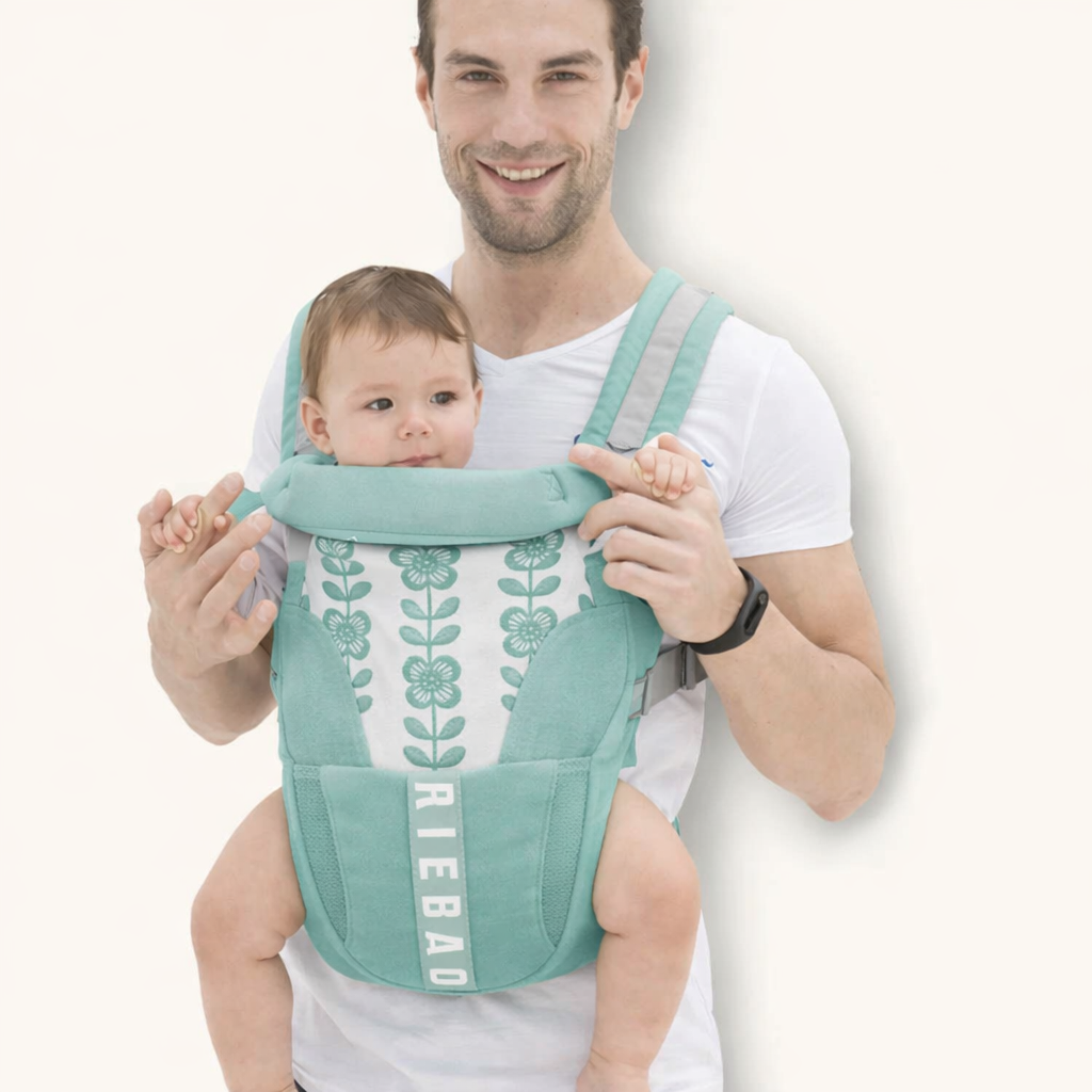 Multifunctional Baby Carrier for Newborn to Toddlers-SA2408-186(SEA GREEN) Blankets Apricot