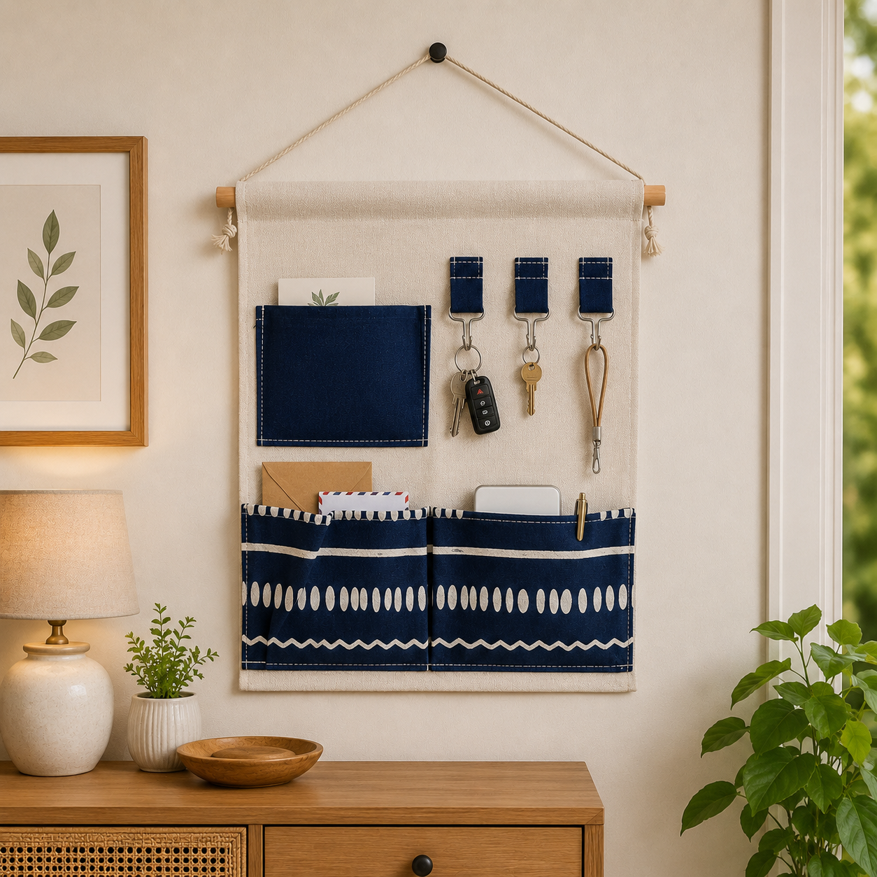 Wall Hanging Storage Bag- WH028 Apricot