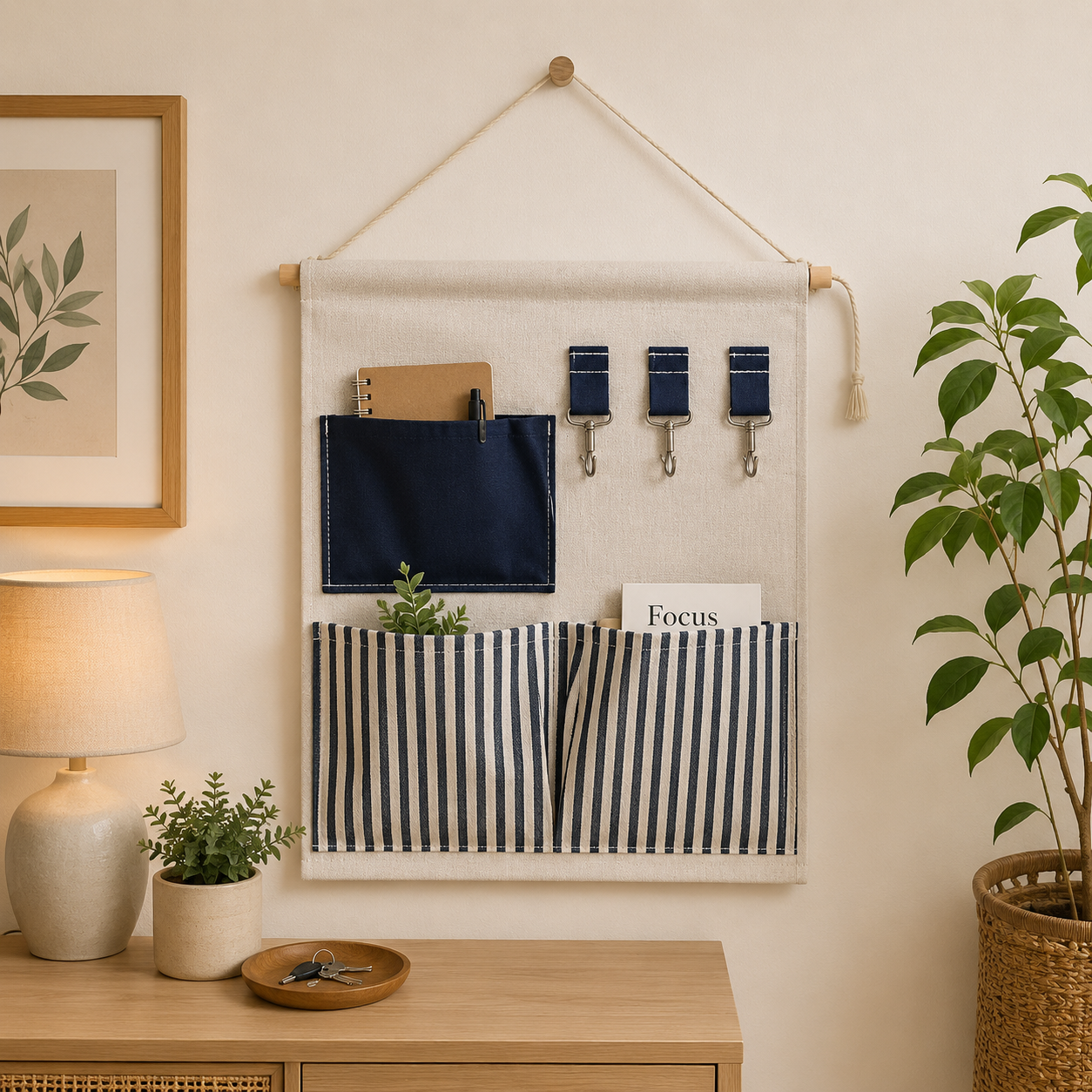 Wall Hanging Storage Bag- WH032 Apricot