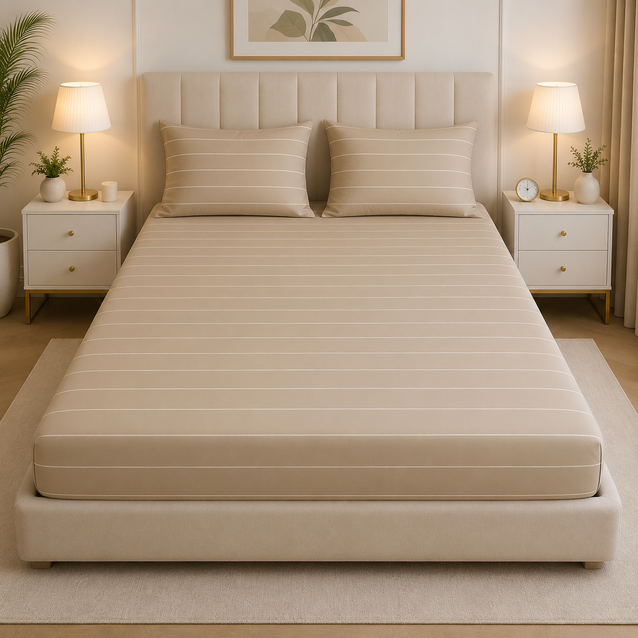 Fitted Bed Sheet- FT0069