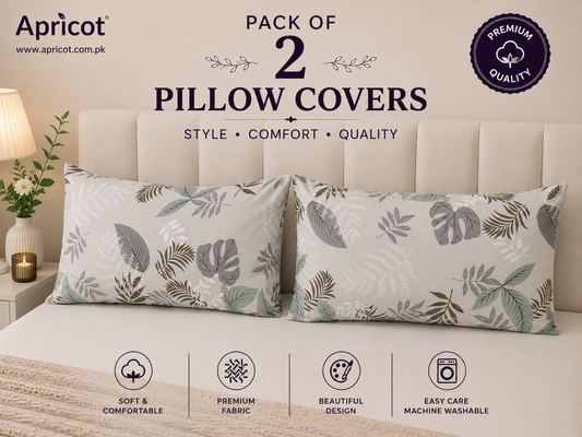 Printed Pillow Covers Pack of 2- PC0089