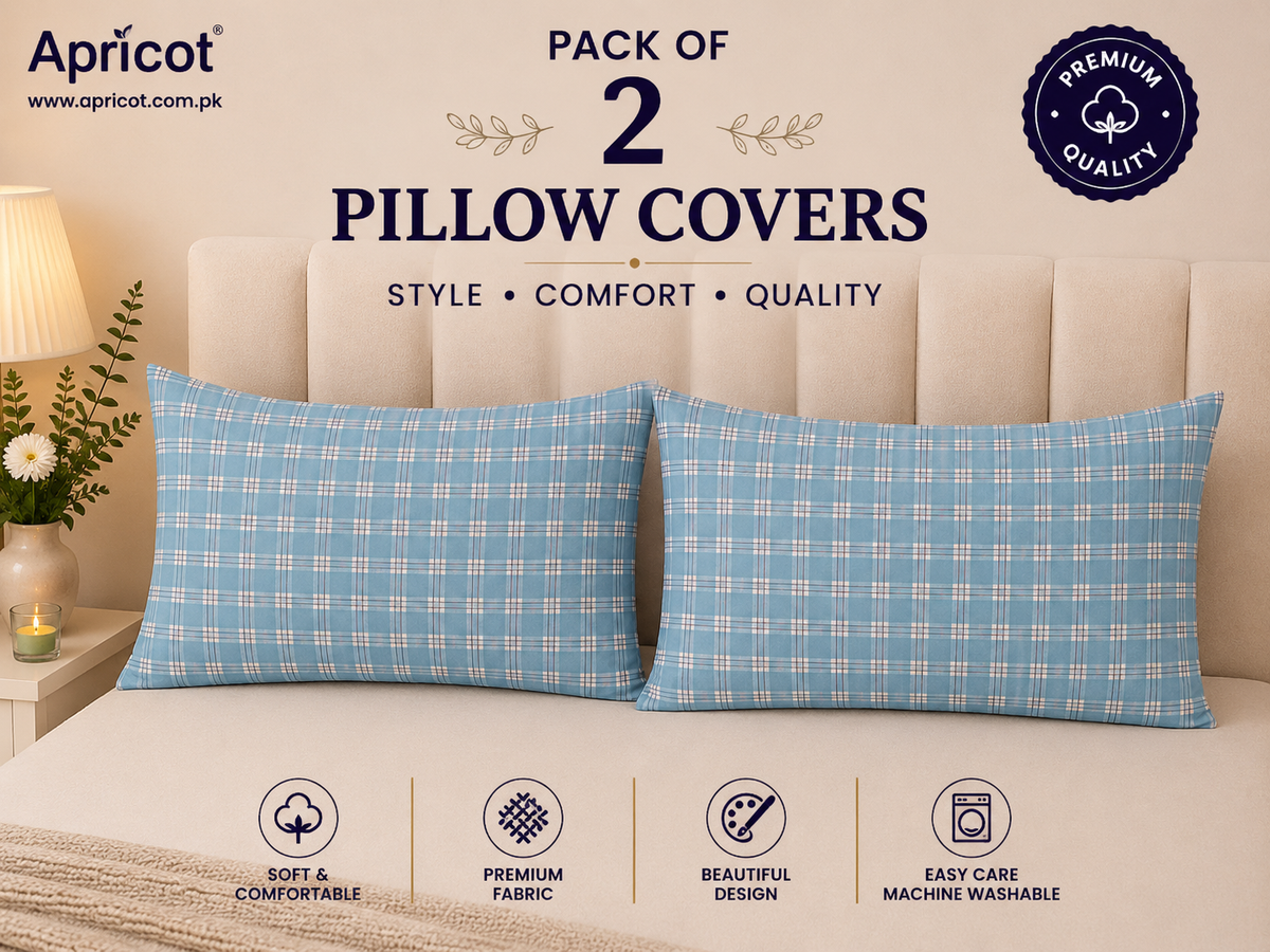 Printed Pillow Covers Pack of 2- PC0094 cushions Apricot