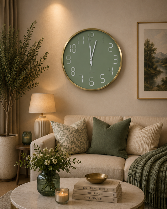 30CM Wall Clock- (SA2311-10) L Clock Apricot