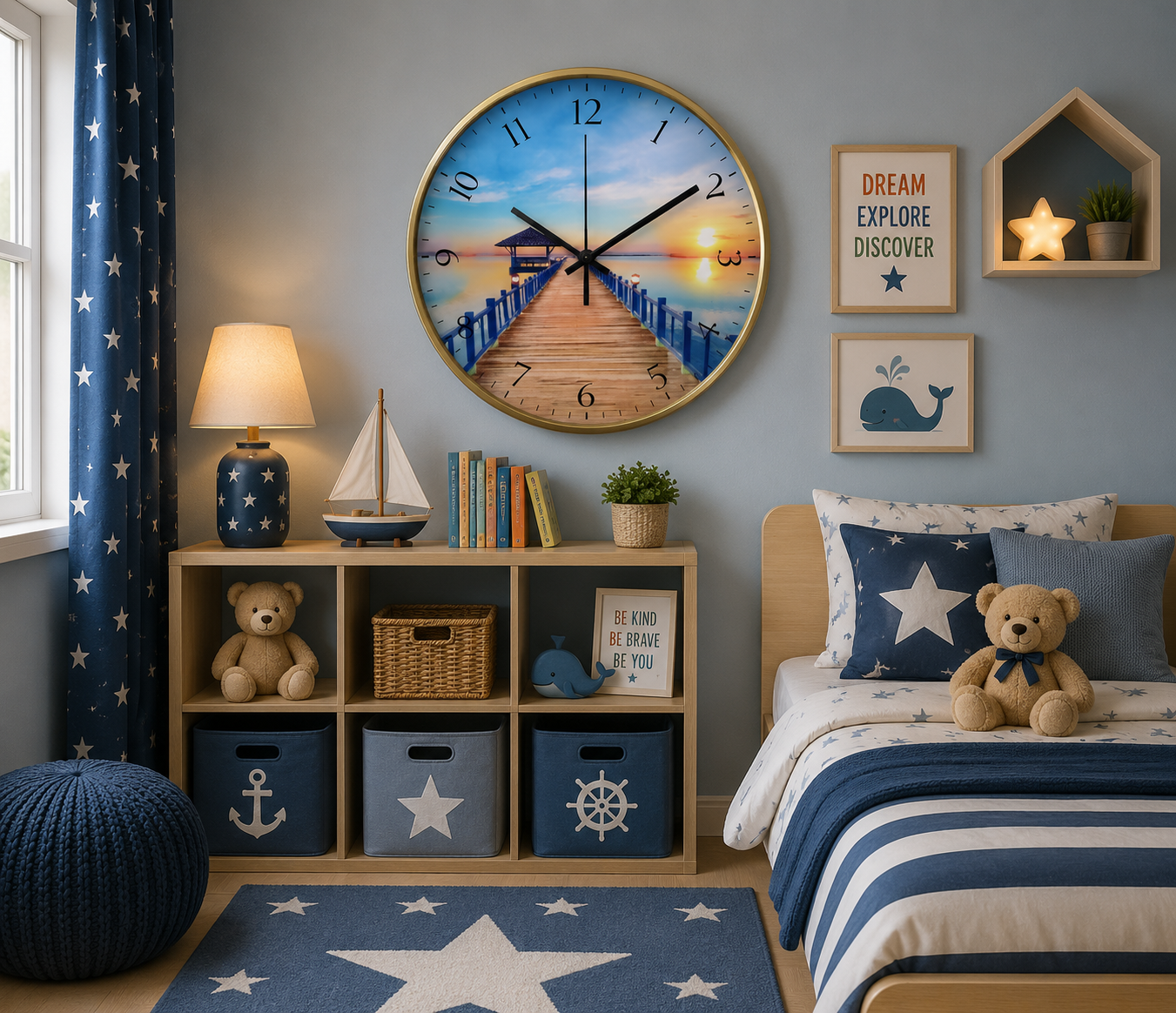 30CM Wall Clock- (SA2311-10) I Clock Apricot