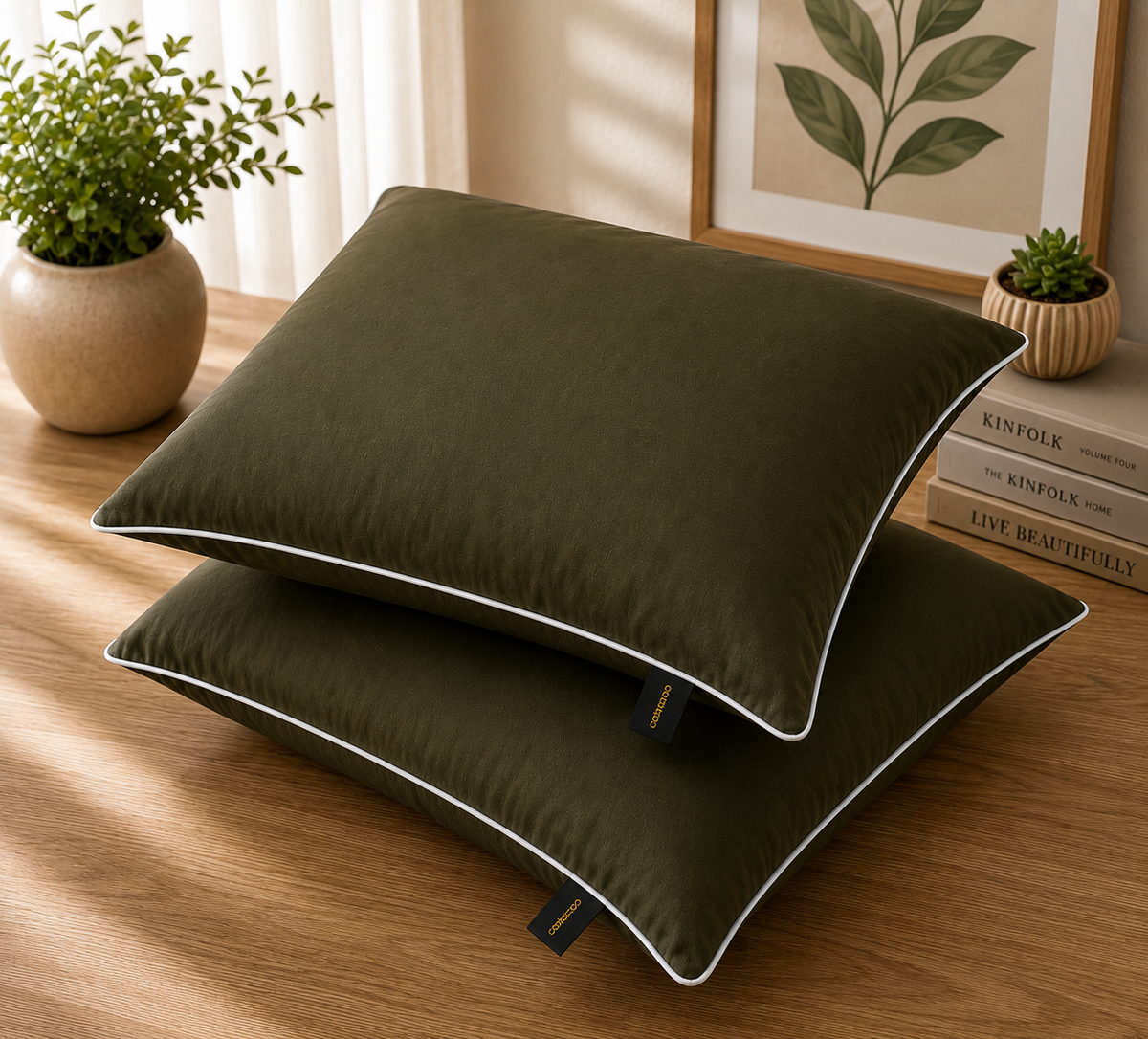 Dyed Pillow Covers Pack of 2- PC0036 cushions Apricot