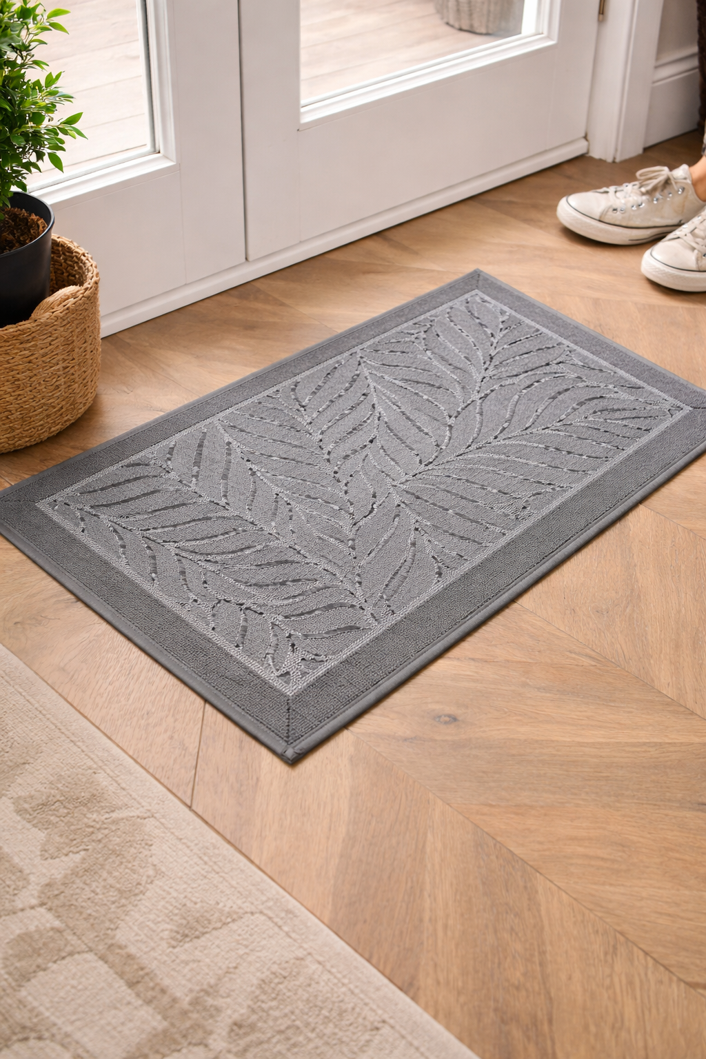 Anti-Slip Door Mat (SA2510-118)Grey Door Mats Apricot