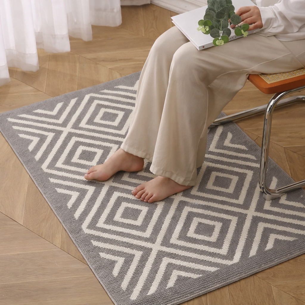 Anti-Slip Door Mat (SA2510-117)Grey Door Mats Apricot