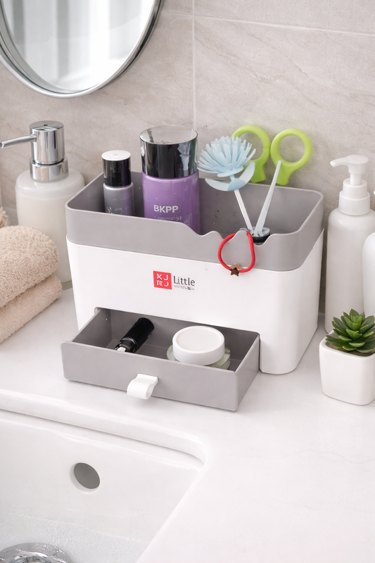 Wall Mounted Storage Organizer Rack (SA2510-068) Bathroom Accessory Sets Apricot