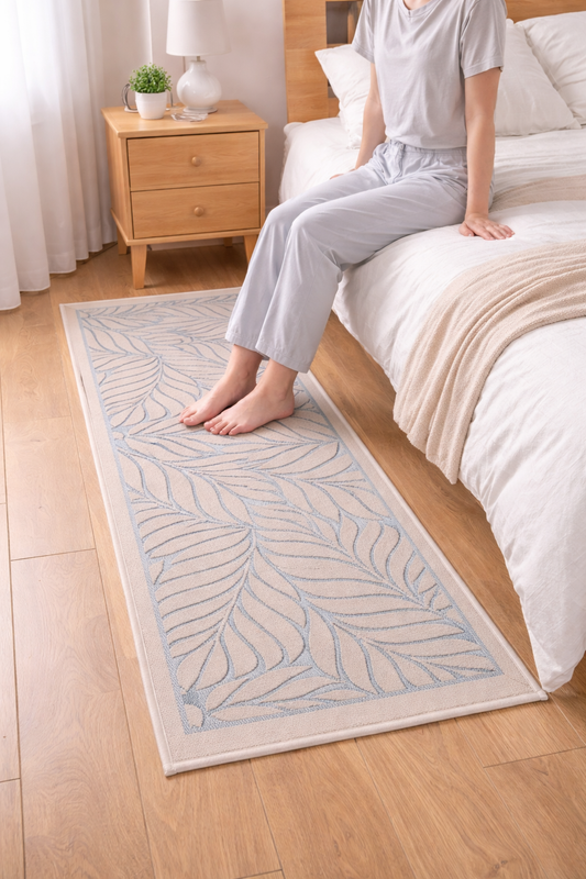 50*150 CM Non Slip Bedside Rug (SA2510-119)Beige Apricot