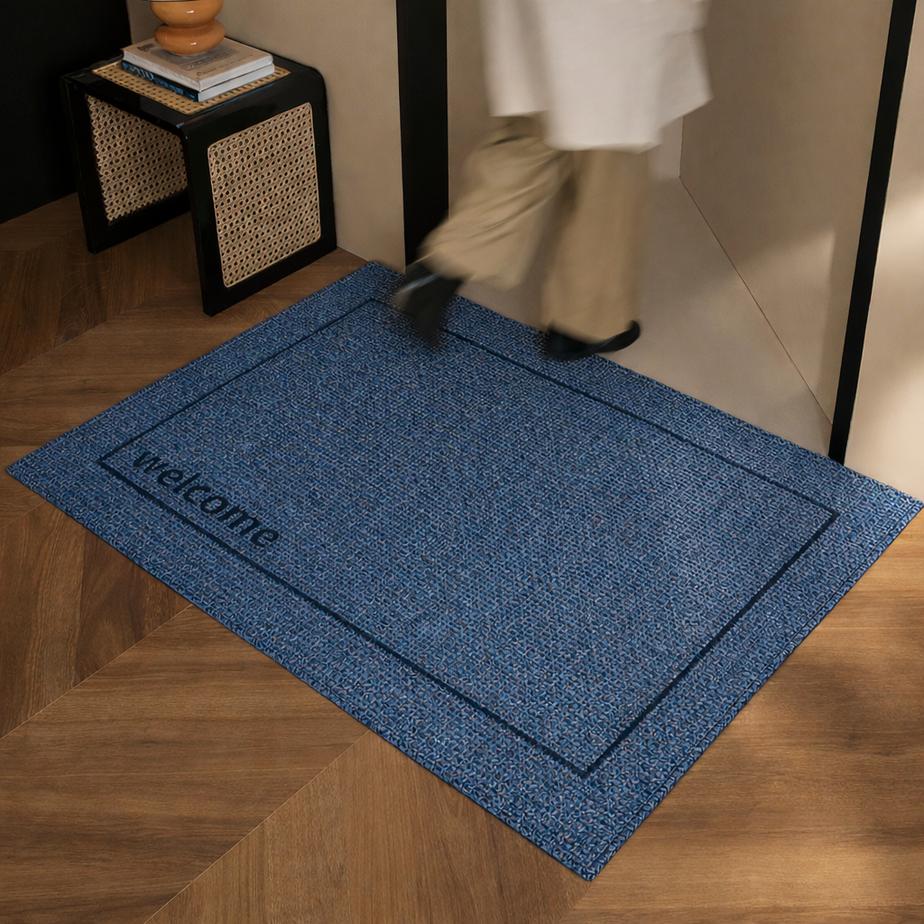 Anti-Slip Door Mat (SA2510-121)Blue Door Mats Apricot