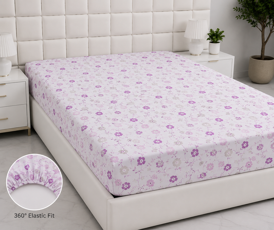 Quilted Waterproof Mattress Protector-QM-05 Protectors Apricot