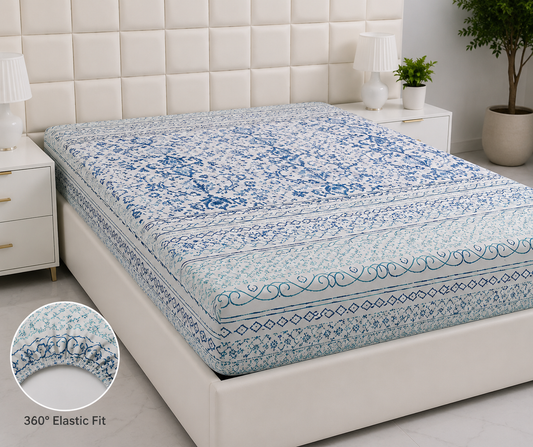 Quilted Waterproof Mattress Protector-QM-07 Protectors Apricot