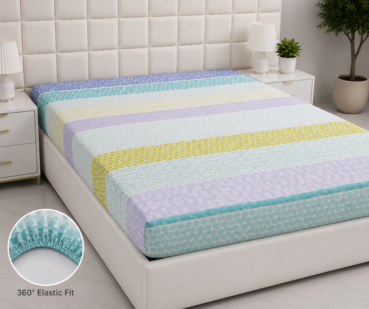 Quilted Waterproof Mattress Protector-QM-03 Protectors Apricot