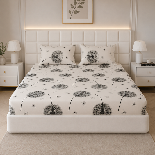 Fitted Bed Sheet- Bombax Fitted Sheets Apricot