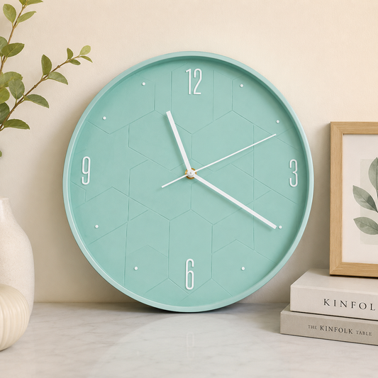 30CM Wall Clock- (SA2405-205) Mint Clock Apricot