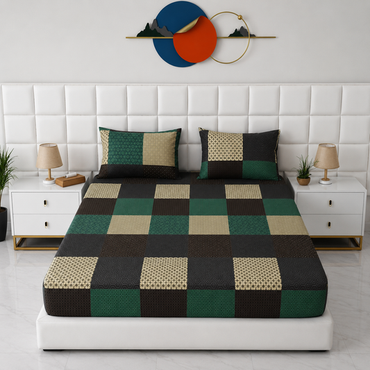 Fitted Bed Sheet-FT0012 Fitted Sheets Apricot