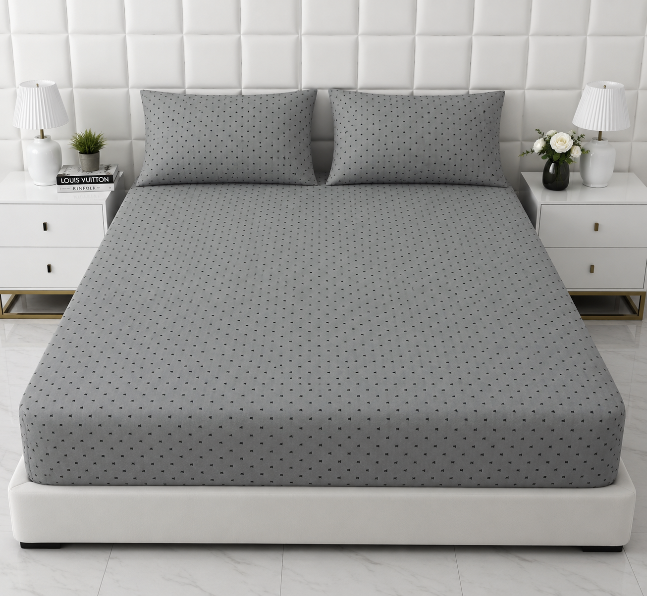 Fitted Bed Sheet-FT0013 Fitted Sheets Apricot