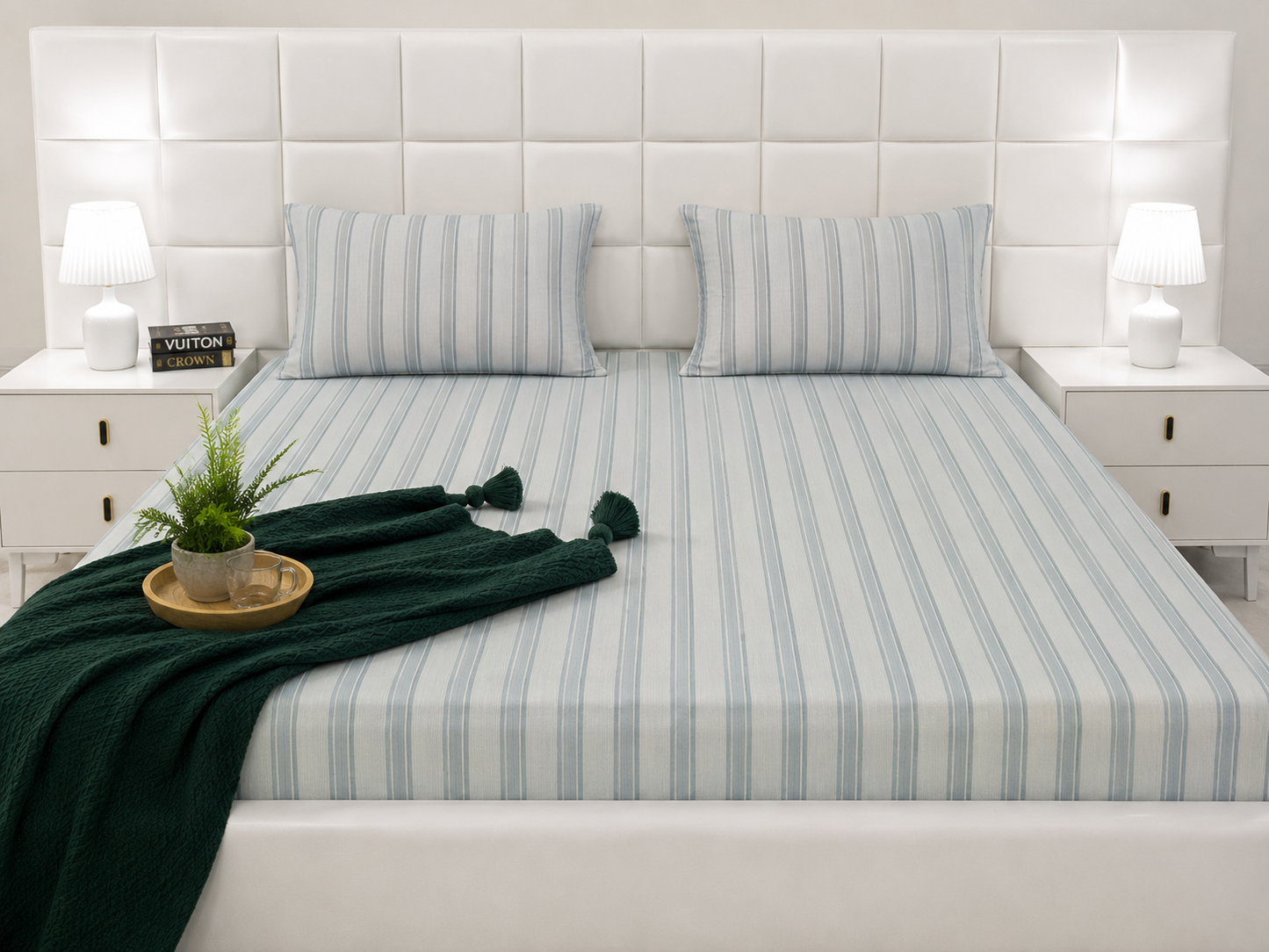 Fitted Bed Sheet- FT0038 Fitted Sheets Apricot
