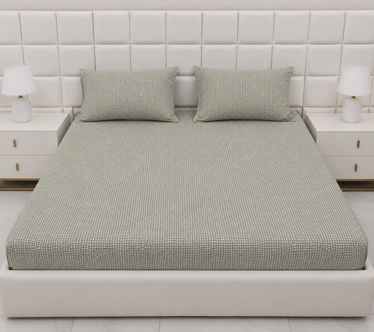 Fitted Bed Sheet- FT0032 Fitted Sheets Apricot