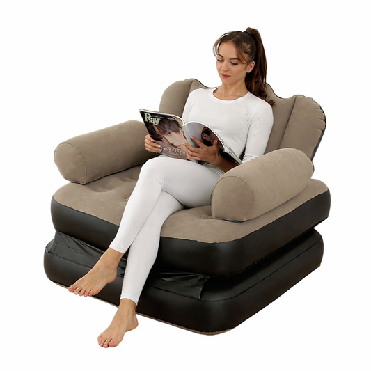 Pull-Out Inflatable Chair for Adults (SA2510-033) Apricot