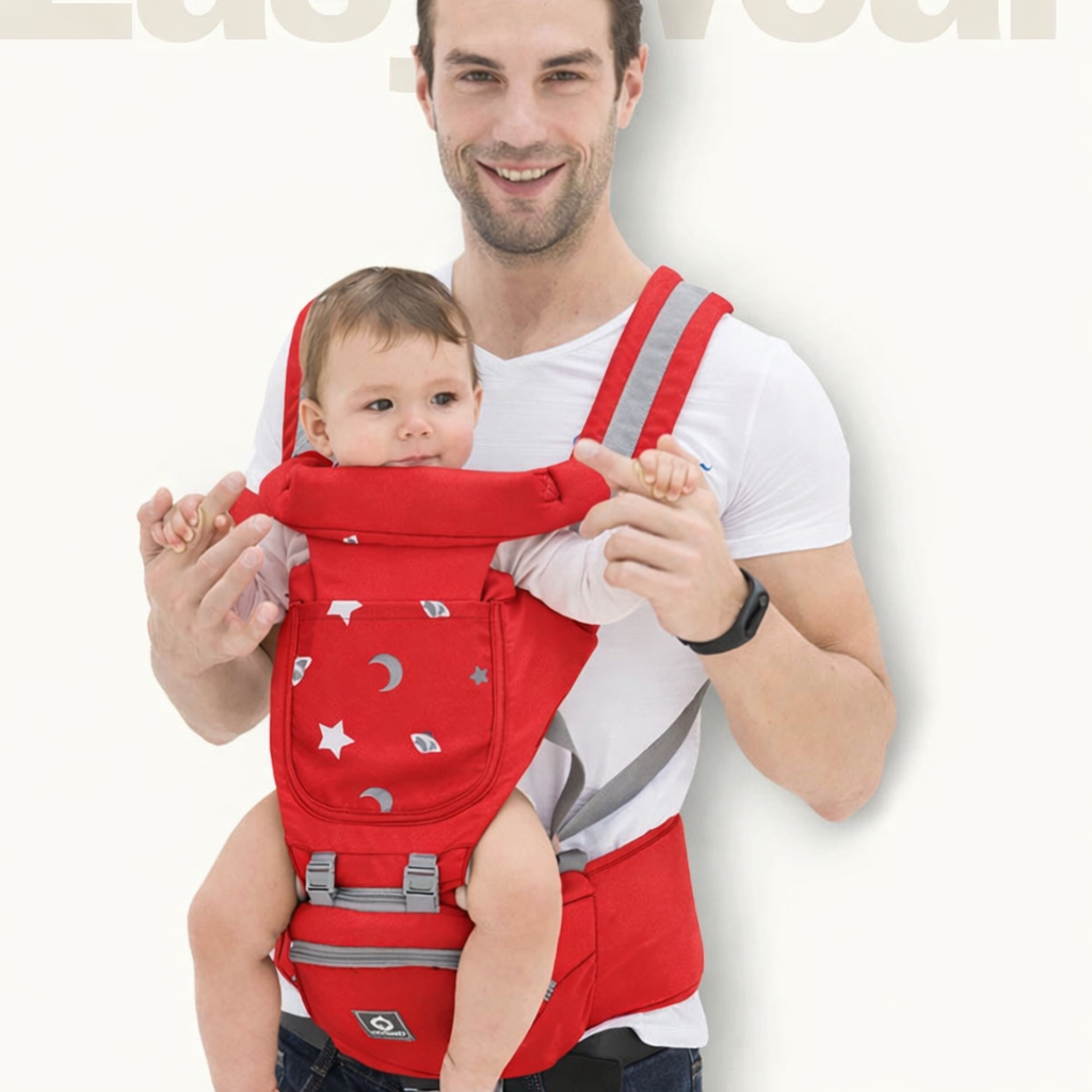 Multifunctional Baby Carrier for Newborn to Toddlers-SA2408-181(RED) Blankets Apricot