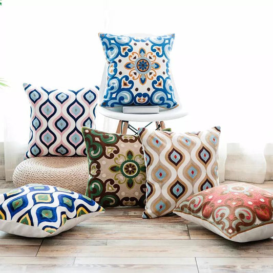 Digital Printed Cushions Assorted 6 PCs-Gloria cushions Apricot