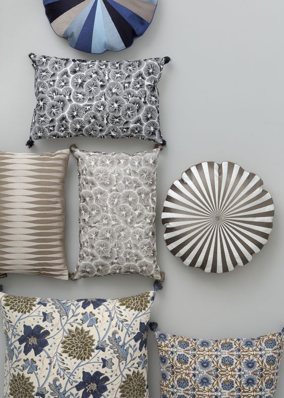 Digital Printed Cushions Assorted 7 PCs-Pastel cushions Apricot