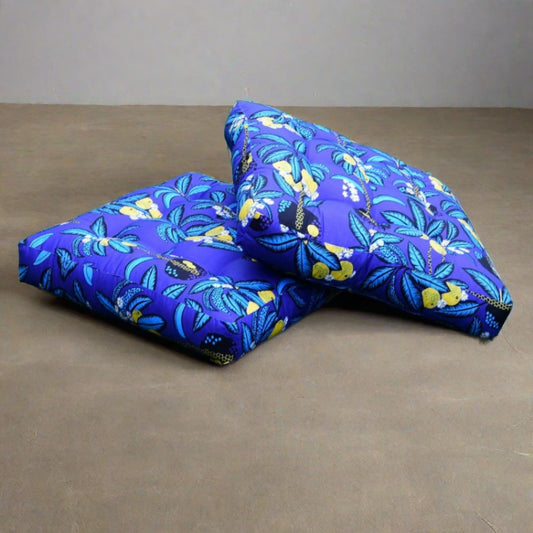 Digital Printed Square Floor Cushions- Dokie cushions Apricot