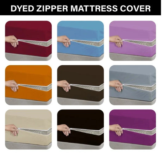 Zipper Mattress Cover-Black Protectors Apricot